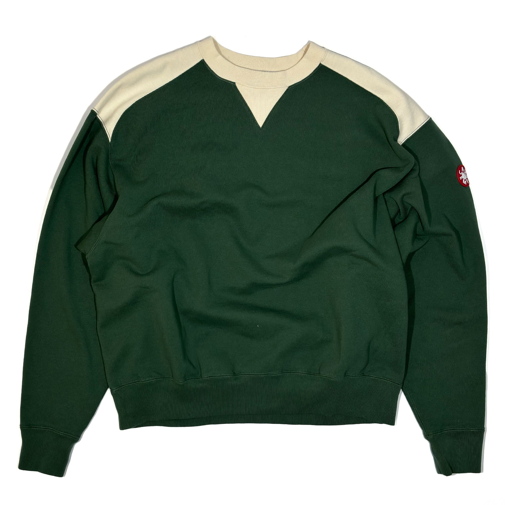 Cav Empt Panel Shoulder Crew Neck Green – Out Of Joint Records