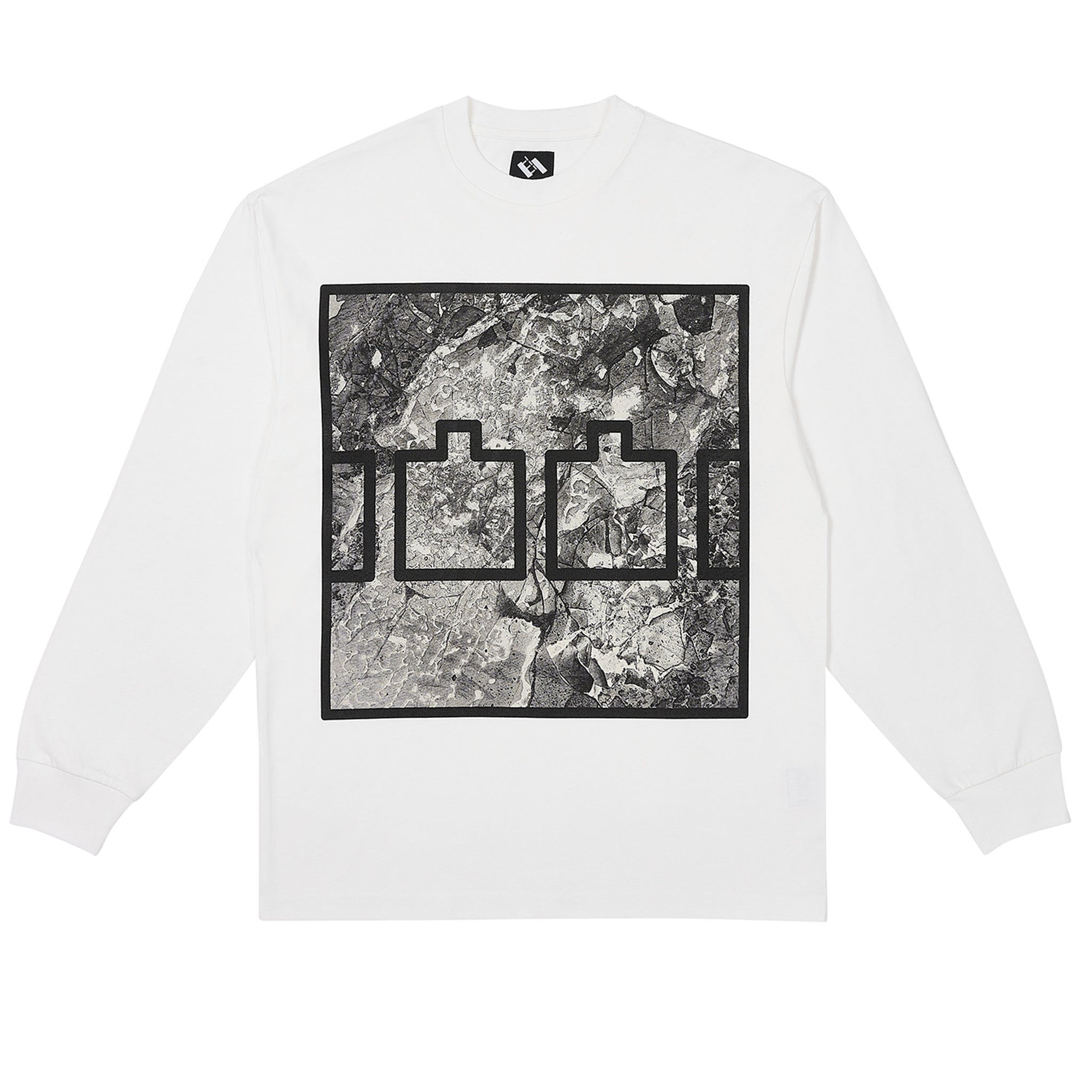 The Trilogy Tapes Block Ice Longsleeve White