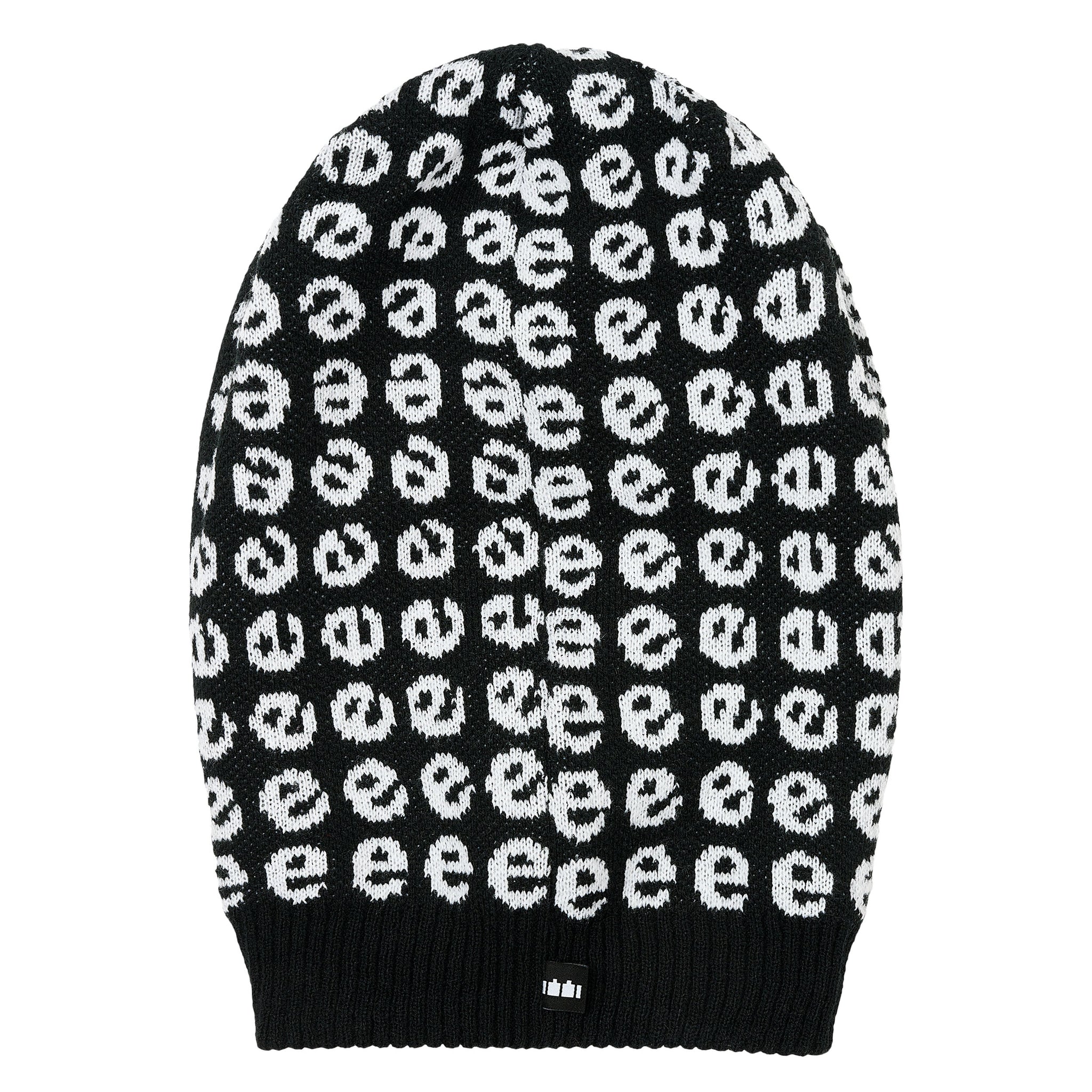 The Trilogy Tapes Reversible Knitted Hood Black