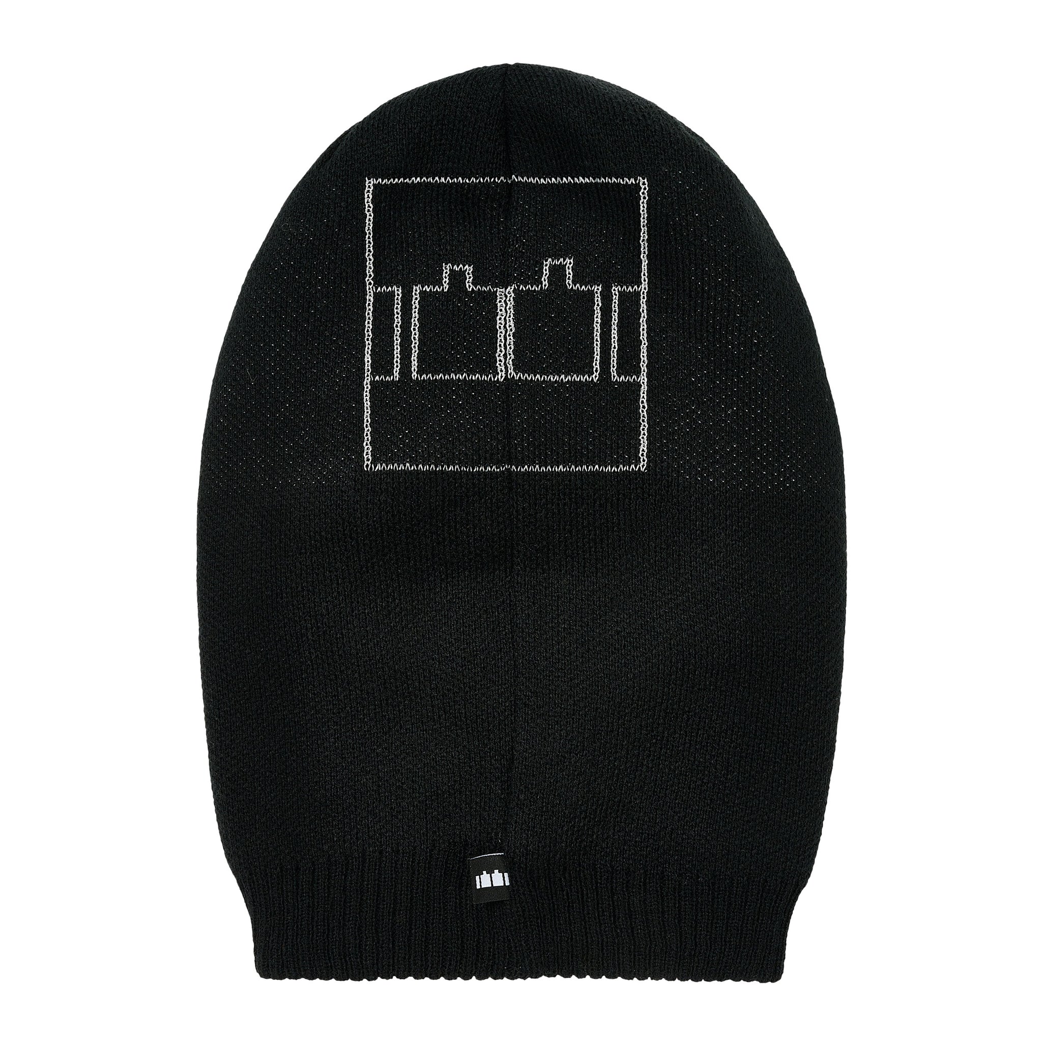 The Trilogy Tapes Reversible Knitted Hood Black