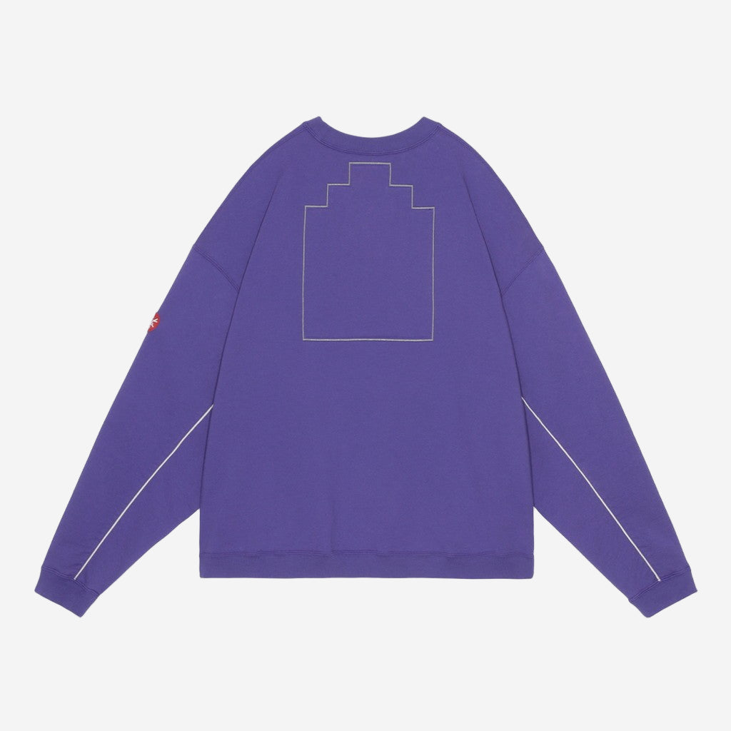 Cav Empt Solid Loose Crew Neck Purple
