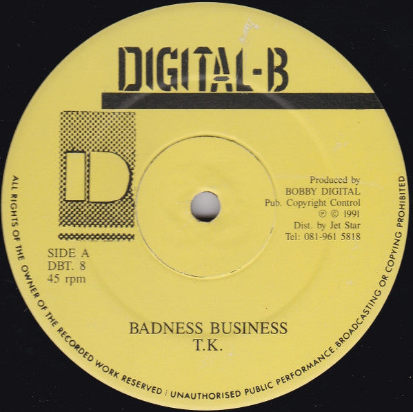 T.K.* : Badness Business (12")