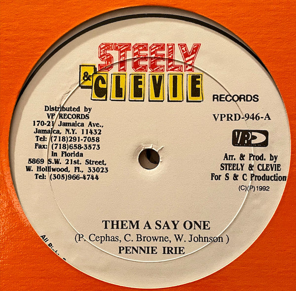Pennie Irie* / Captain Barkey : Them A Say One (12")