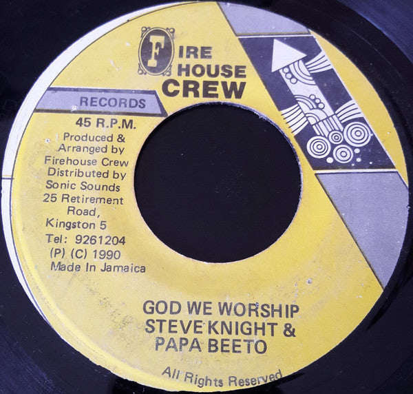 Steve Knight (8) & Papa Beeto : God We Worship (7", Single)