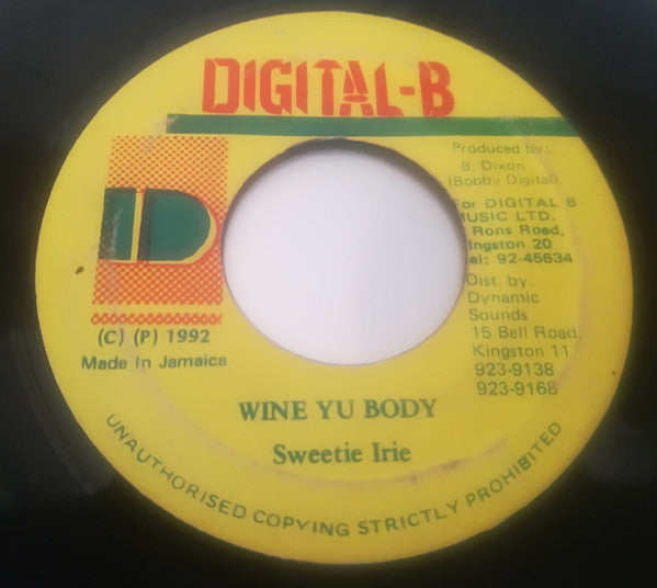 Sweetie Irie : Wine Yu Body  (7")