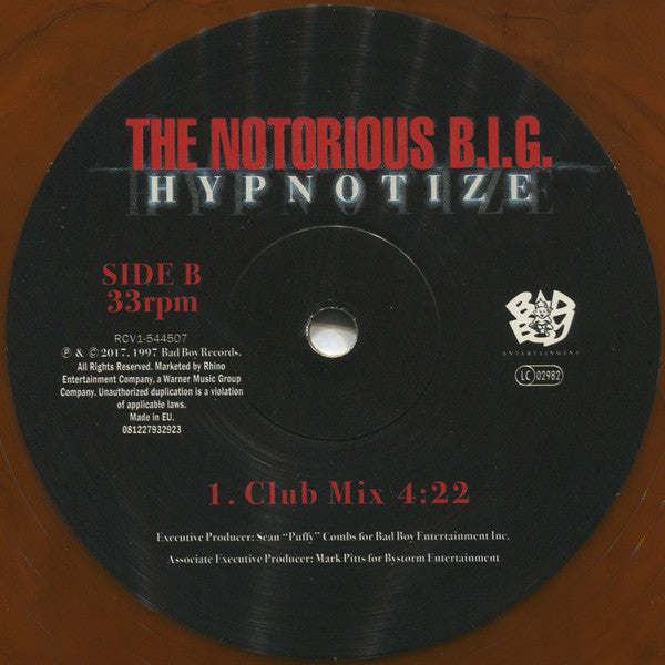 The Notorious B.I.G.* : Hypnotize (12", RSD, Ltd, Bla)
