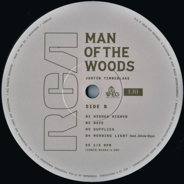 Justin Timberlake : Man Of The Woods (2xLP, Album)