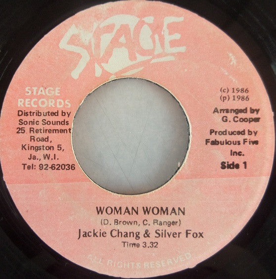 Jackie Chang (2) & Silver Fox (2) : Woman Woman (7")