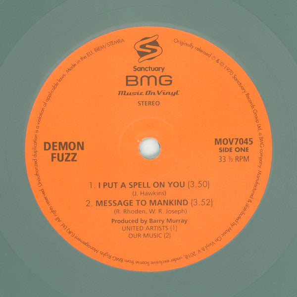 Demon Fuzz : I Put A Spell On You / Message To Mankind / Fuzz Oriental Blues (7", RSD, Ltd, Num, RE, RM, Sil)