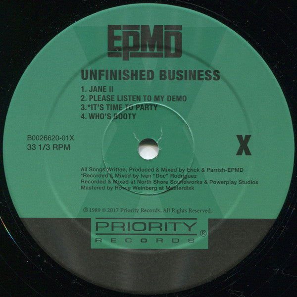 EPMD : Unfinished Business (2xLP, Album, RE)