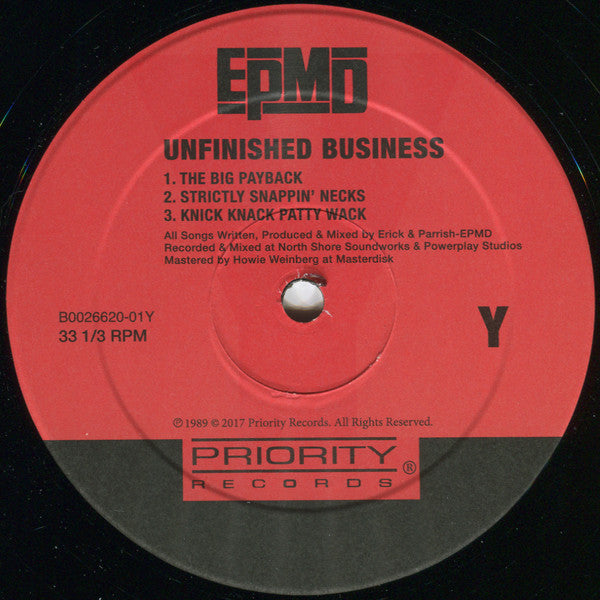 EPMD : Unfinished Business (2xLP, Album, RE)