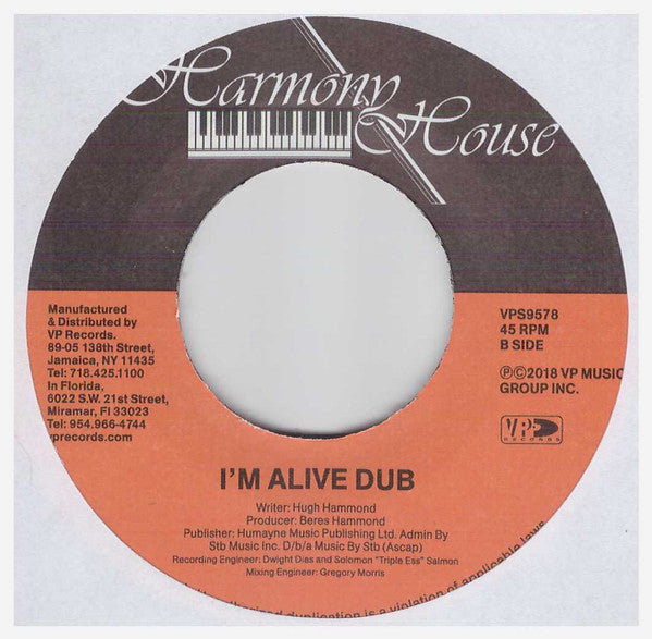 Beres Hammond : I'm Alive (7", Single)