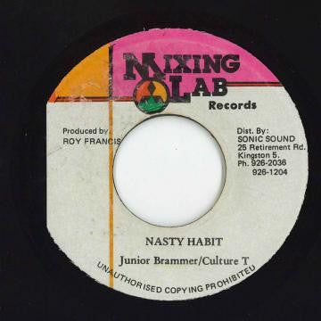 Junior Brammer / Culture T : Nasty Habit (7", Single)