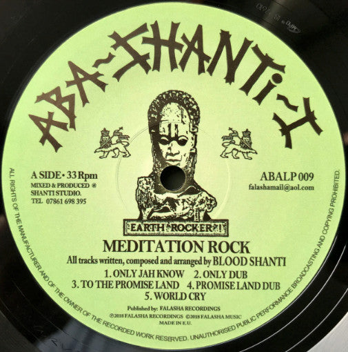 Blood Shanti : Meditation Rock  (LP, Album)