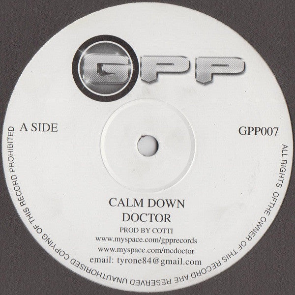 Doctor (2) : Calm Down (12")