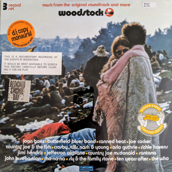 Various : Woodstock (Music From The Original Soundtrack And More) (3xLP, RSD, Mono, Ltd, PA )