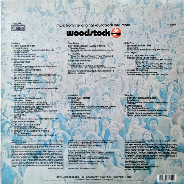 Various : Woodstock (Music From The Original Soundtrack And More) (3xLP, RSD, Mono, Ltd, PA )