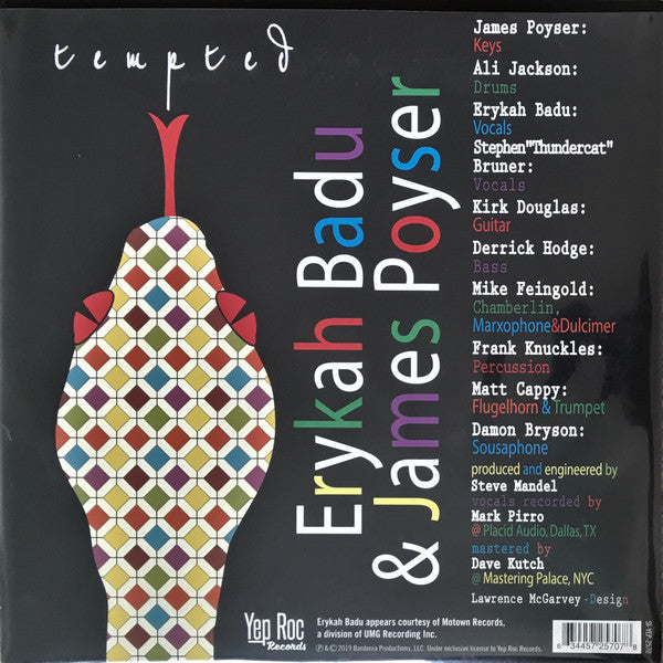 Erykah Badu & James Poyser : Tempted  (7", RSD, Single, Jukebox, Ltd)