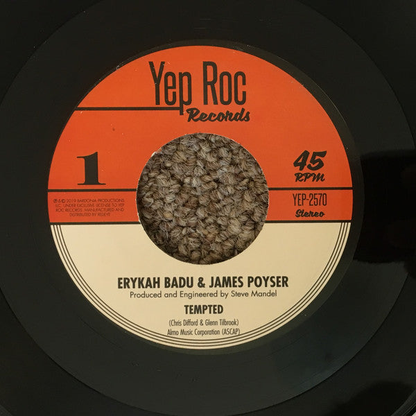 Erykah Badu & James Poyser : Tempted  (7", RSD, Single, Jukebox, Ltd)