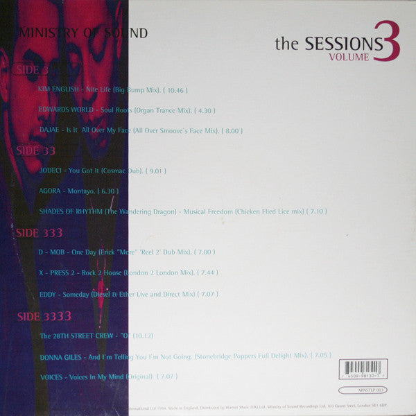 Clivillés & Cole : The Sessions Volume 3  (2xLP, Comp)