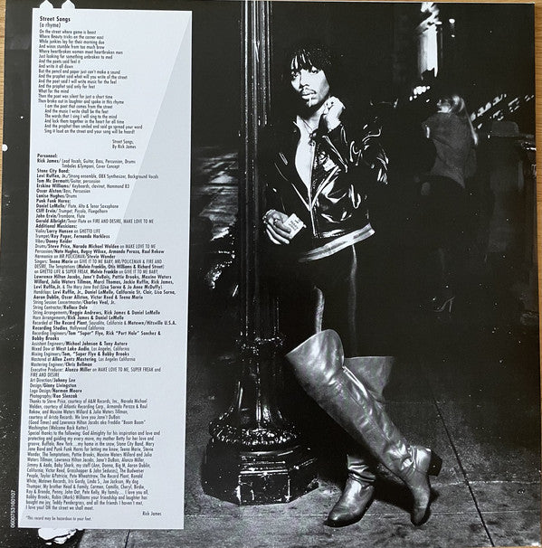 Rick James : Street Songs (LP, Album, Ltd, RE, Red)