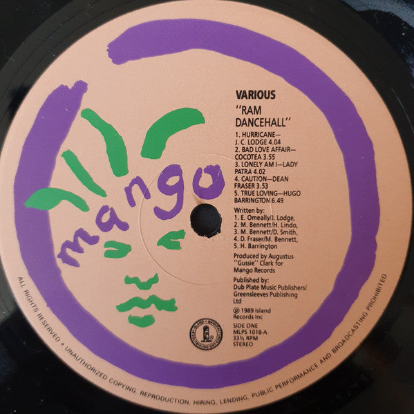Various : Ram "Dancehall" (LP, Comp)