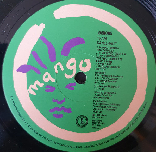 Various : Ram "Dancehall" (LP, Comp)