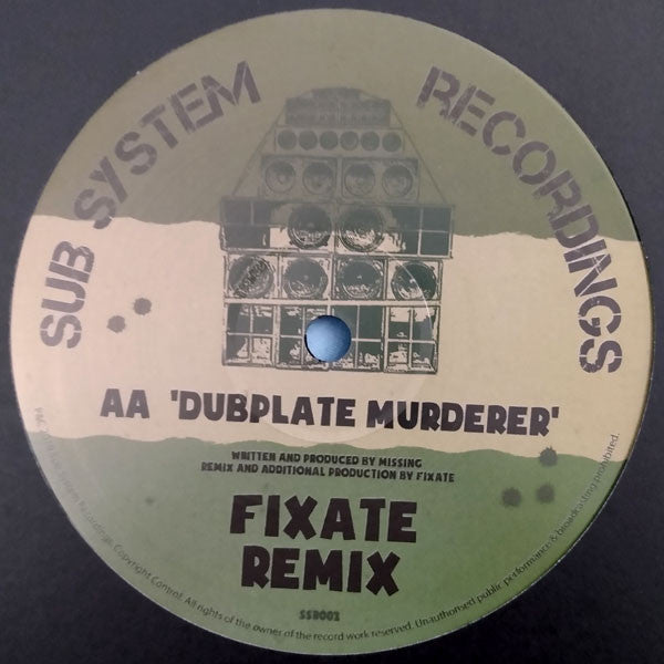 Missing (2) : Dubplate Murderer (10")