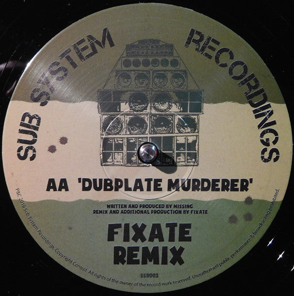 Missing (2) : Dubplate Murderer (10")