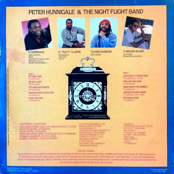 Peter Hunnigale & The Night Flight Band : In This Time (LP, Album)