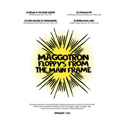 Maggotron : Floppy's From The Main Frame (12", Comp, Cry)