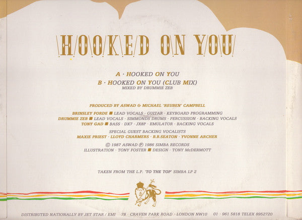 Aswad : Hooked On You (12")