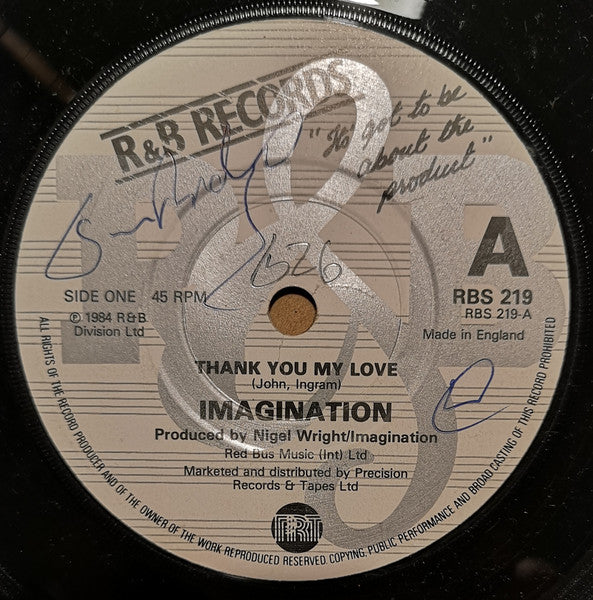 Imagination : Thank You My Love (7")