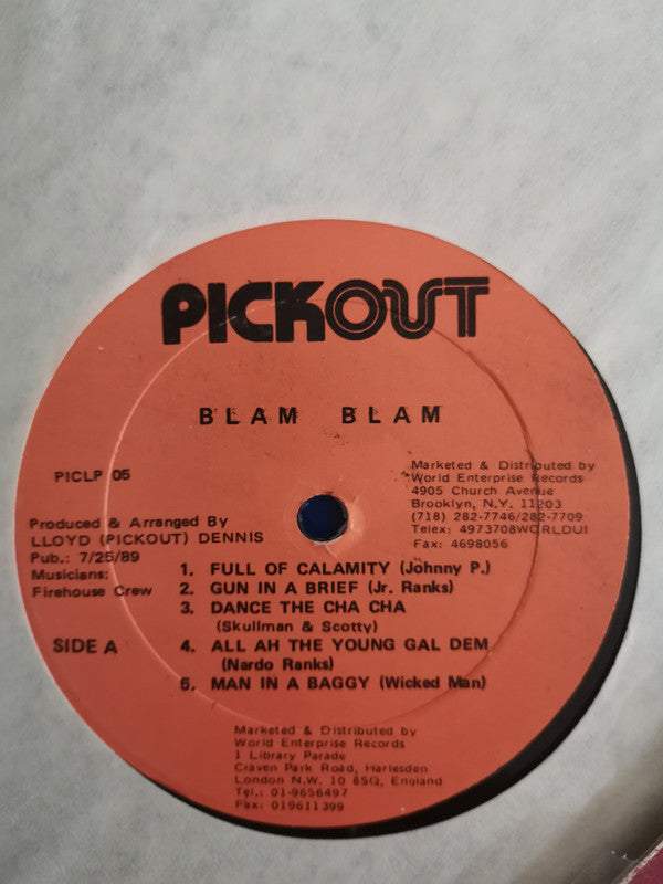 Various : Blam Blam (LP, Comp)