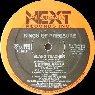 Kings Of Pressure : Slang Teacher (LP, Album)