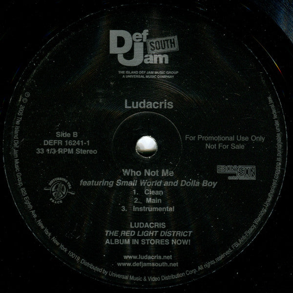 Ludacris : Number One Spot (12", Promo)
