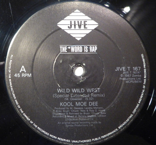 Kool Moe Dee : Wild Wild West (12")