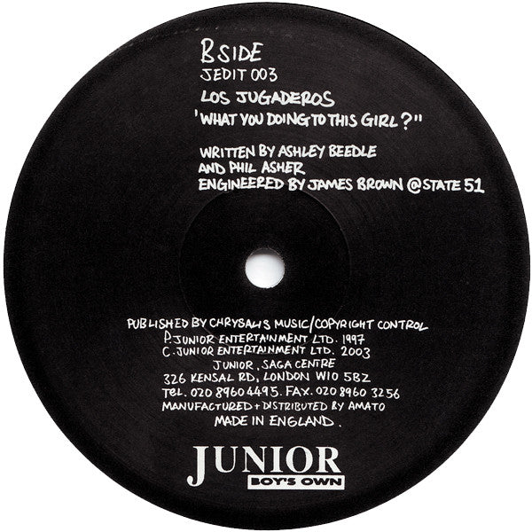 Los Jugaderos : What You Doing To This Girl? (12")