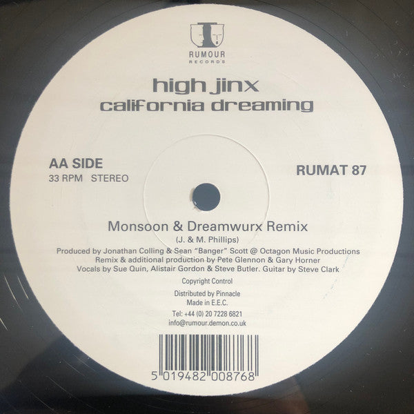 High Jinx : California Dreaming (12")