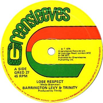 Barrington Levy & Trinity (4) / Roman Stewart & Trinity (4) : Lose Respect / Since You're Gone (12")