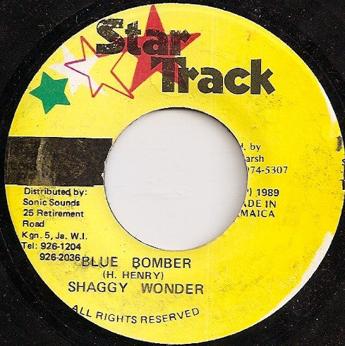 Shaggy Wonder : Blue Bomber (7")