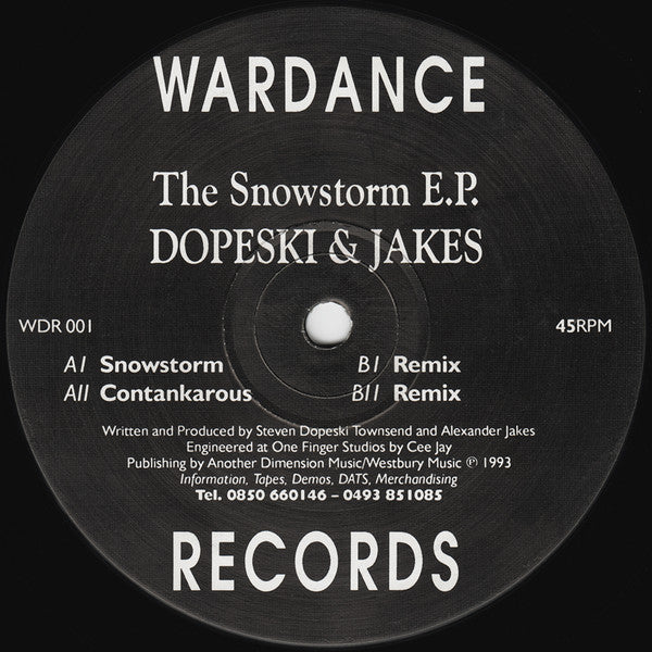 Dopeski & Jakes* : The Snowstorm E.P. (12", EP)