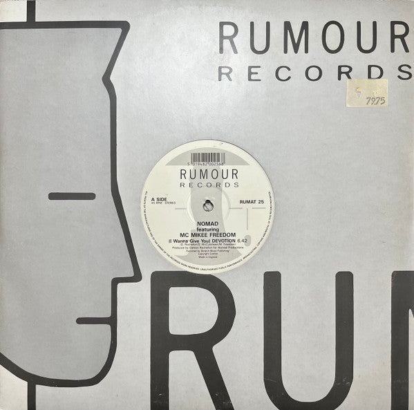 Nomad Featuring MC Mikee Freedom : (I Wanna Give You) Devotion (12", Rum)