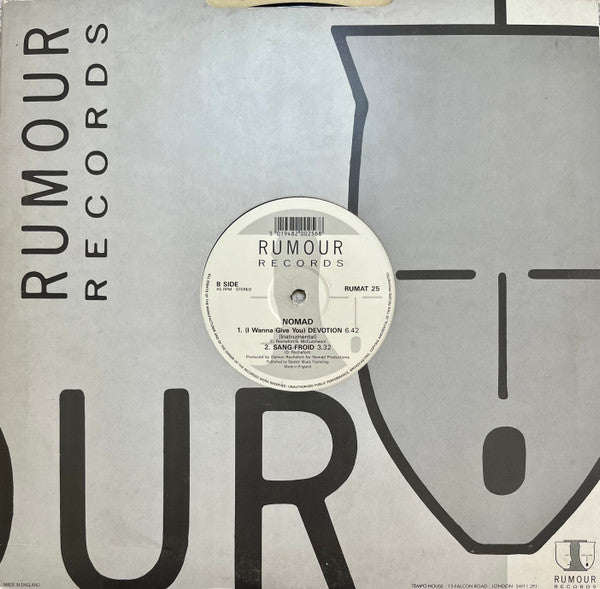 Nomad Featuring MC Mikee Freedom : (I Wanna Give You) Devotion (12", Rum)