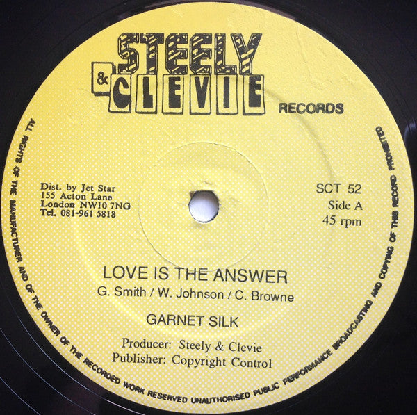 Garnet Silk* : Love Is The Answer (12")