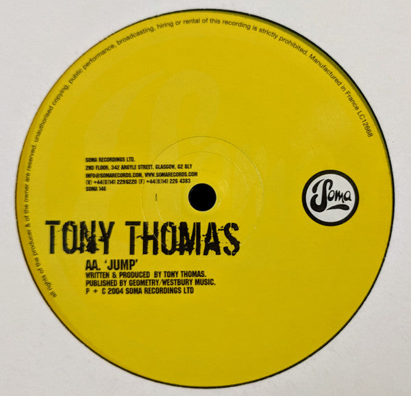 Tony Thomas : Good Fortune / Jump (12")