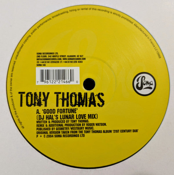 Tony Thomas : Good Fortune / Jump (12")