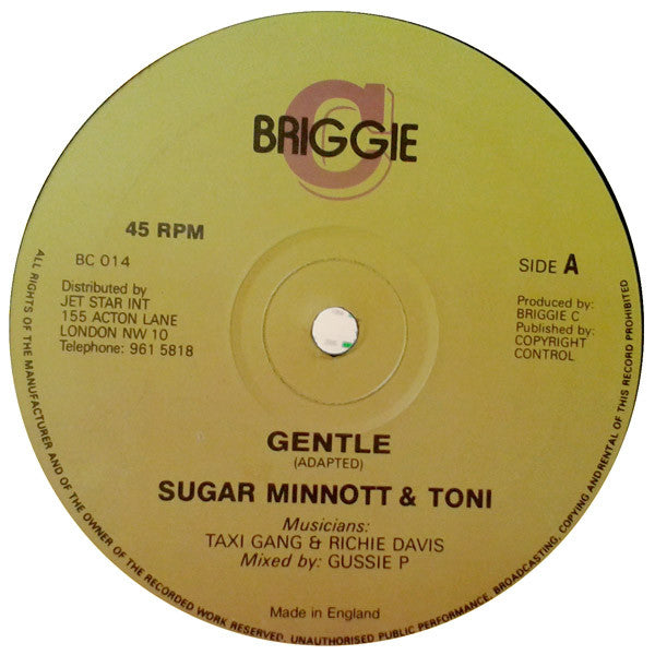 Sugar Minott & Toni (28) : Gentle (12")
