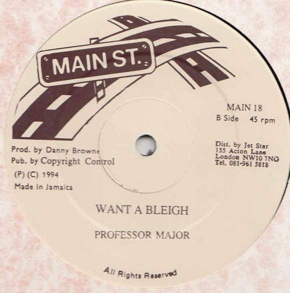 Richie Stephens & Lt. Stitchie* / Professor Major : Hot & Black / Want A Bleigh (12")