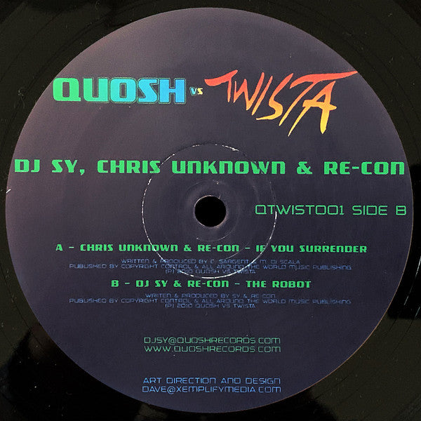 DJ Sy, Chris Unknown & Re-Con : If You Surrender / The Robot (12")